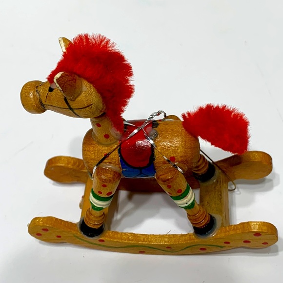 Wood rocking horse ornament RUSS no box - Picture 12 of 12